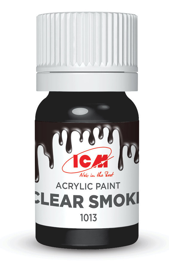 ICM Краска акриловая, Прозрачный дым (Clear Smoke), 12 мл, C1013 #1