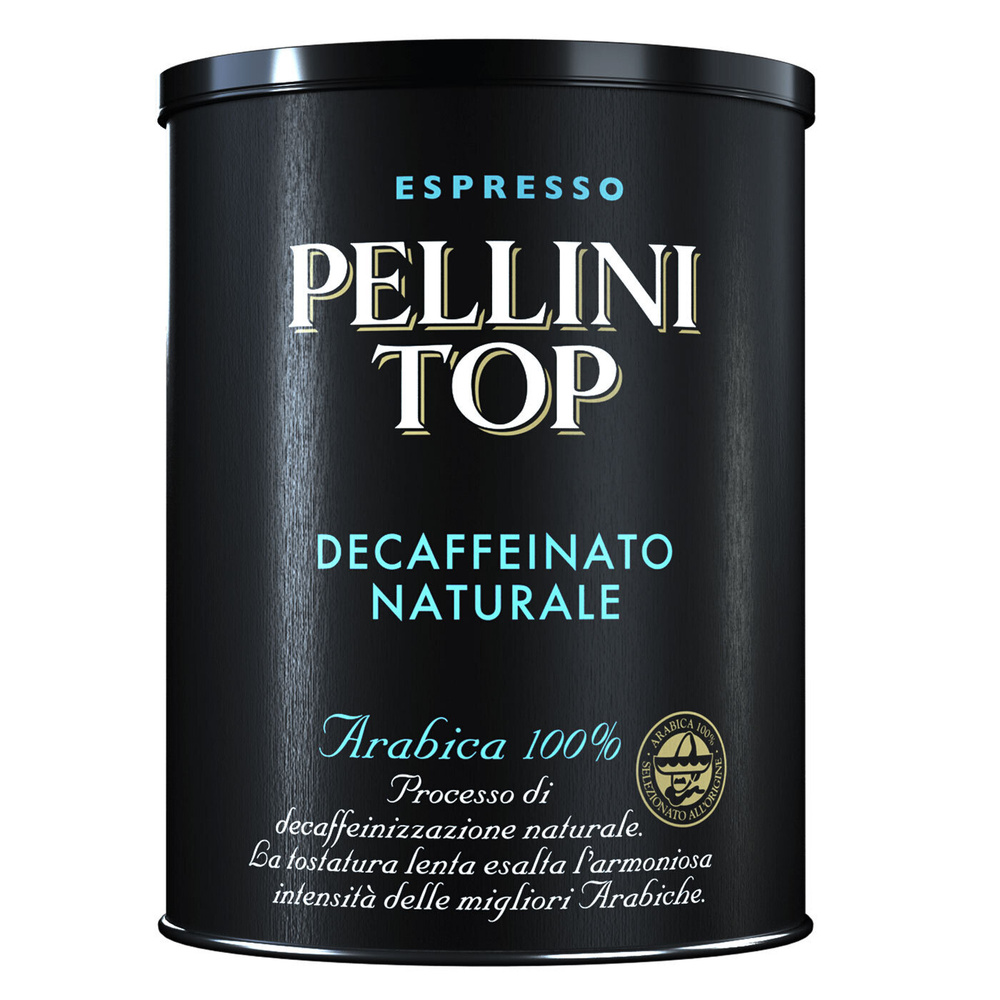 Кофе молотый Pellini Top Decaffeinato Naturale (Топ без кофеина), ж/б ...
