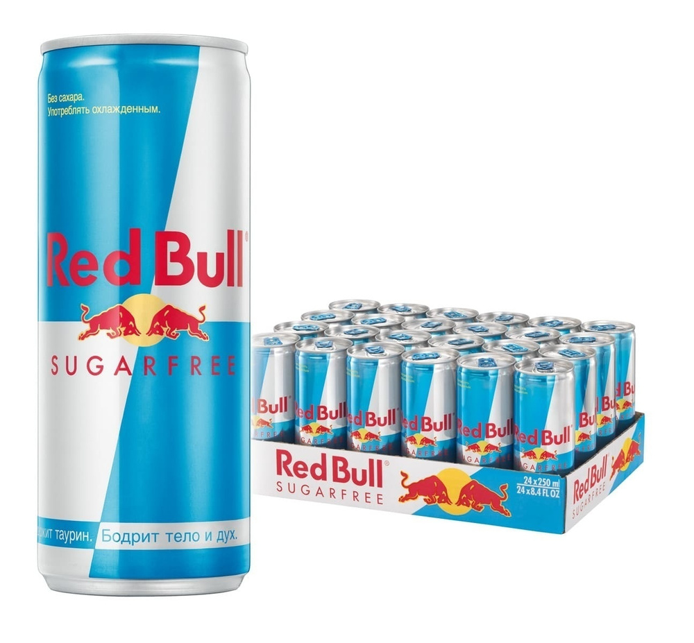 Энергетический напиток Red Bull Sugarfree (без сахара) 0,25л х 24 шт  #1