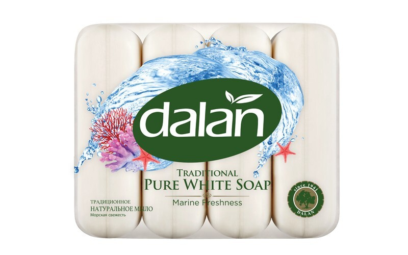 Dalan Традиционное белое мыло Морская Свежесть, 4 по 70 гр - купить с ...