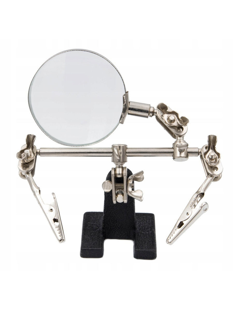 Держатель для пайки Третья рука с лупой / лупа на подставке - купить с ...