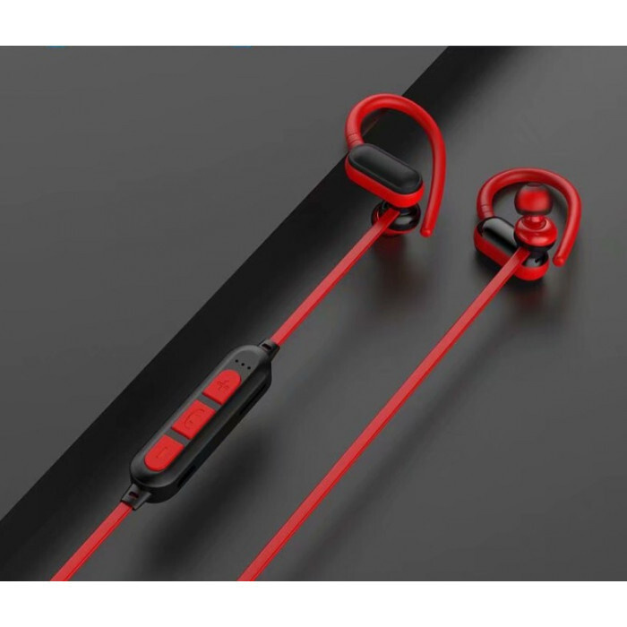 Наушники беспроводные спортивные SMN-21 Bluetooth с микрофоном внутриканальные, цвет красный #1