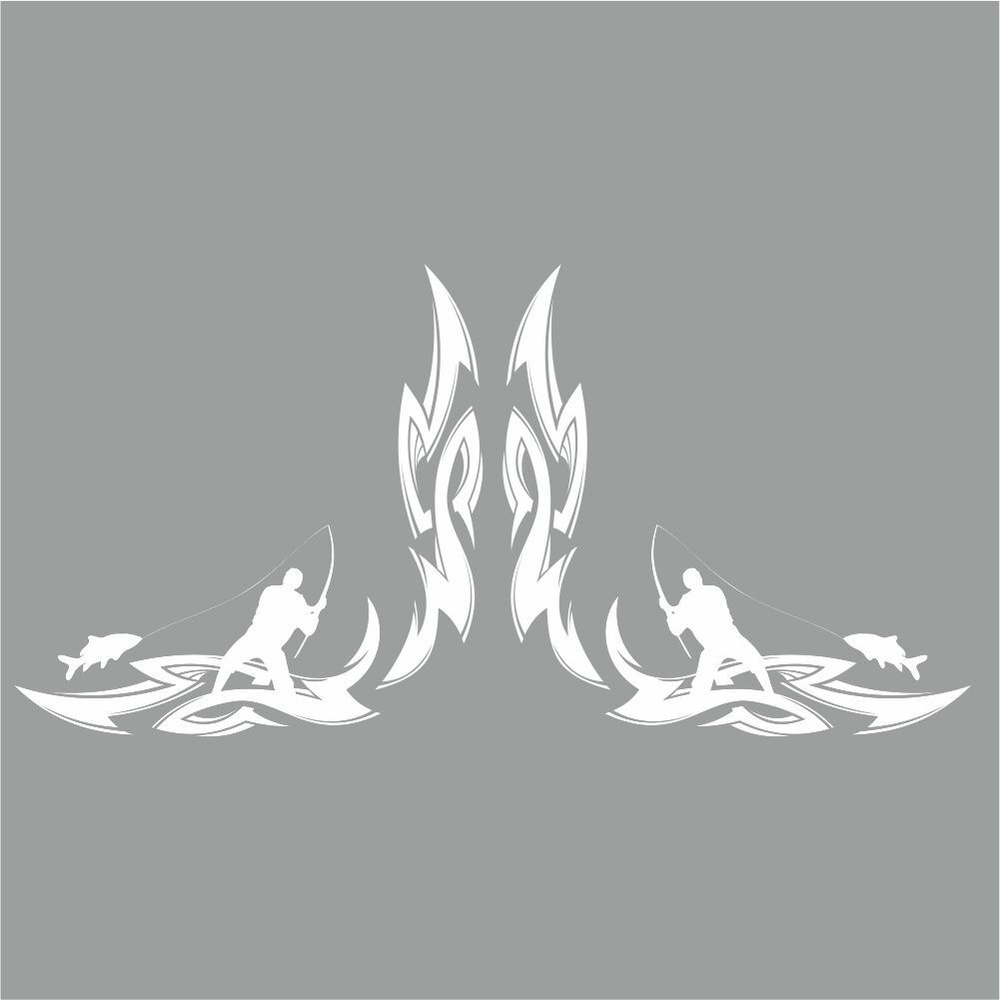 тонировка-уголок, малая "Рыбак", белая, 350*160, Арт рэйсинг - купить ...