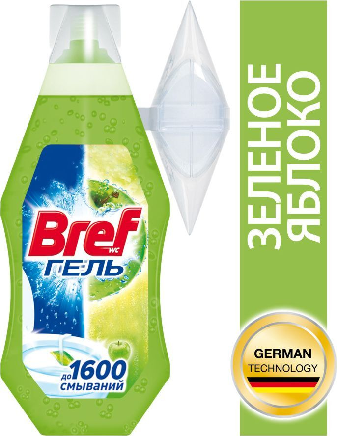 Гель для унитаза Bref Гель "Зеленое Яблоко", 360мл #1