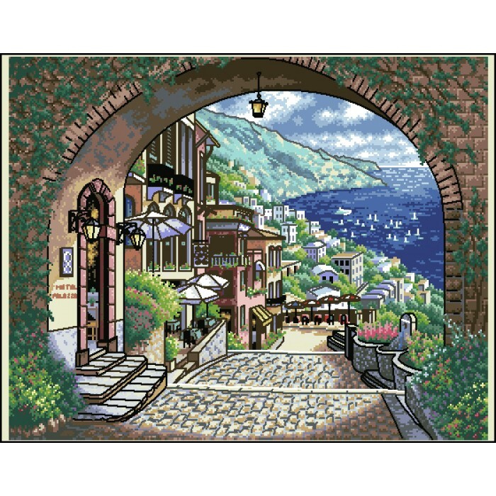 Набор для вышивания крестом Dimensions Coastal View (Прибрежный вид ...