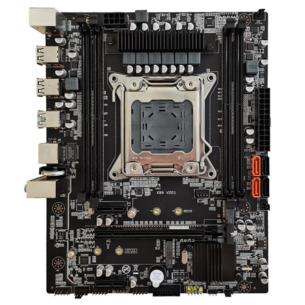 Материнская плата X99 V3 V4 с двумя слотами M.2 NVME и поддержкой ...