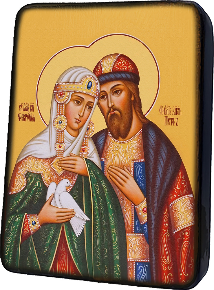 Икона Святых Петра и Февронии 25х28х5 - купить по низким ценам в ...