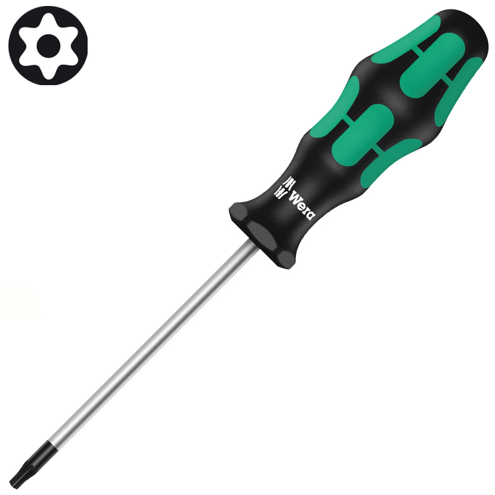 Отвертка TORX WERA Kraftform Plus 367 BO, TX 10 x 80 мм, с отверстием 138260 #1