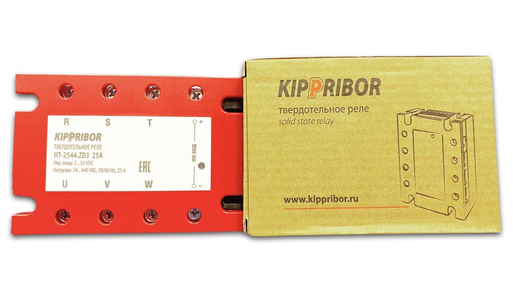 Трехфазное твердотельное реле KIPPRIBOR HT-2544.ZD3 (M02), 25А, 3-32V ...
