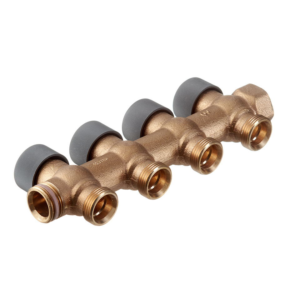 Коллектор регулирующий проходной Oventrop Multidis R - 3/4" (ВР/НР) на ...