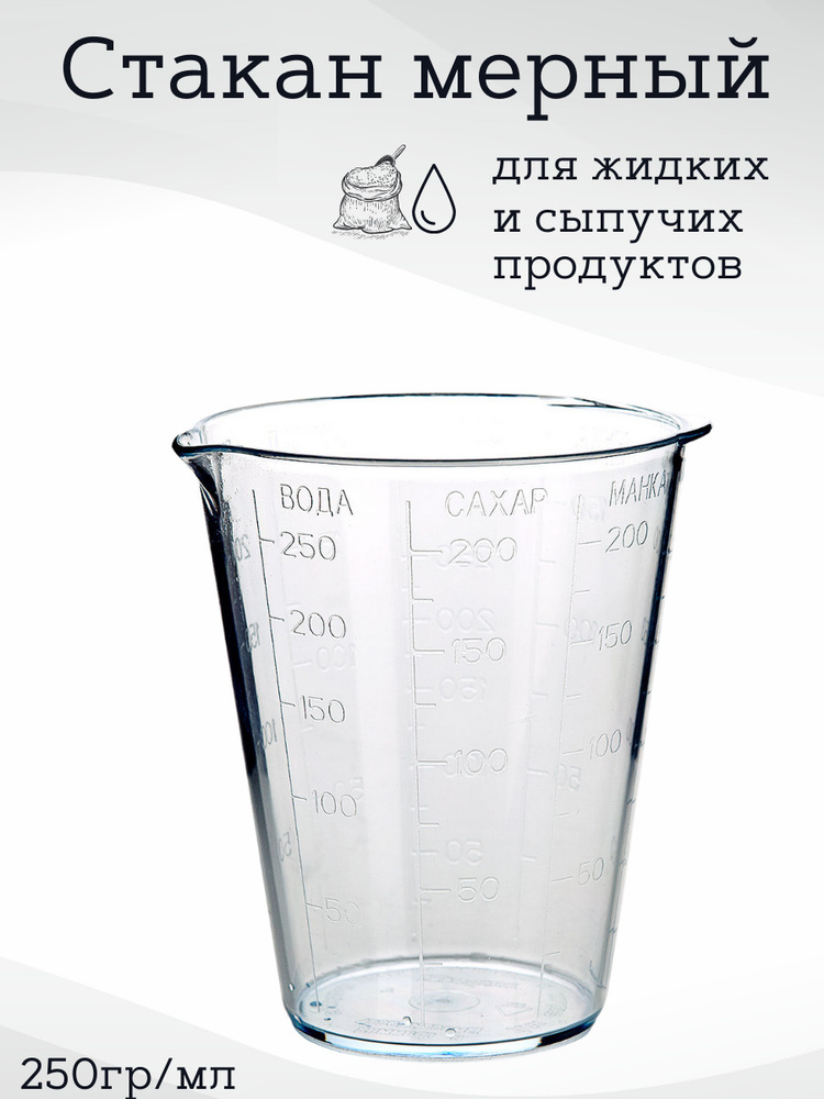 Емкость мерная Лиана, Полипропилен, прозрачный купить по низкой цене с ...