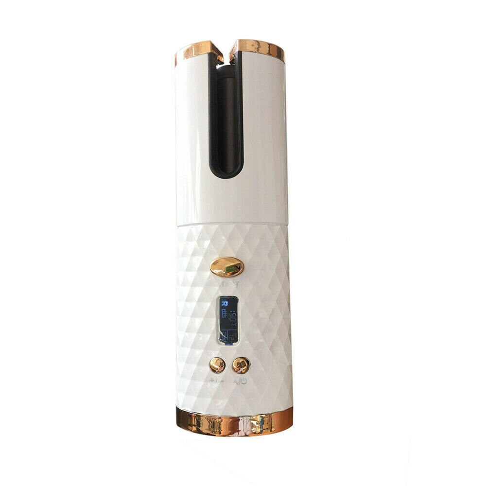 Беспроводная автоматическая плойка для завивки волос, с зарядкой от USB(белый)  #1