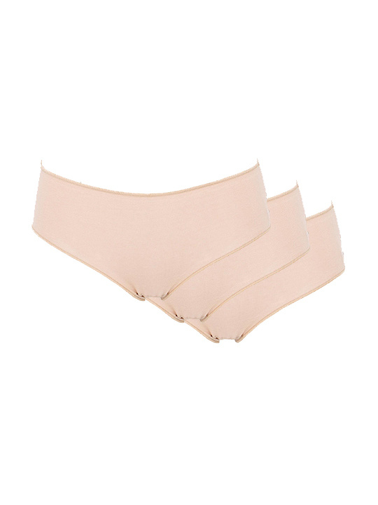 COTONELLA Damen-Slips Aus Baumwolle | 3er-Pack Im Mini-Brief Design