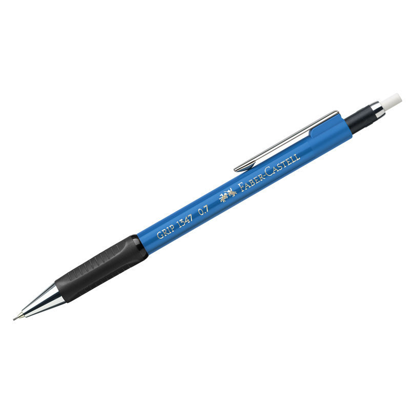 Карандаш механический 0.7 мм B, Faber-Castell, Grip 1347, голубой корпус  #1