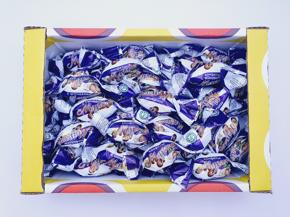 Конфеты "Мурано" финик с миндалем в шоколадной глазури, 1 кг  #1