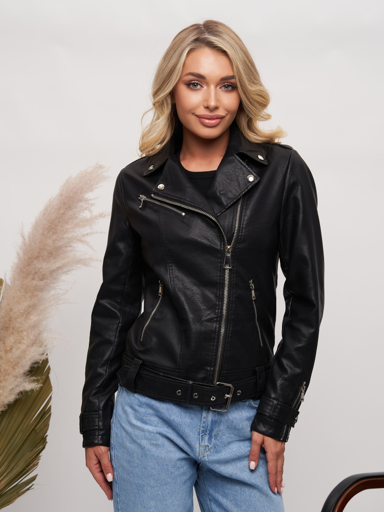 Куртка кожаная LANCCIRCLE - купить с доставкой по выгодным ценам в ...