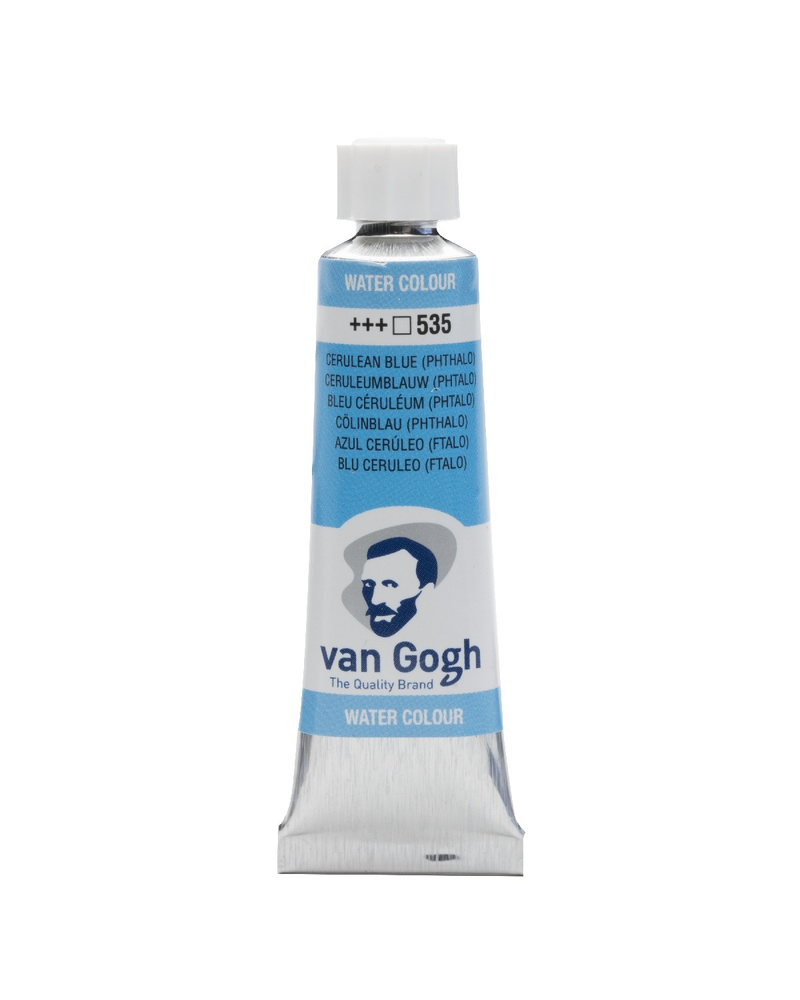 Краска акварельная Van Gogh №535 Лазурно-синий фталоцианин, туба 10мл. —  купить в интернет-магазине OZON с быстрой доставкой