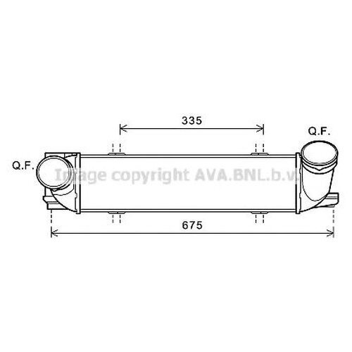 Интеркулер Ava BW4438 для BMW 1 серия E82,E88, 3 серия E90,E91,E92,E93, Z4 E89 #1