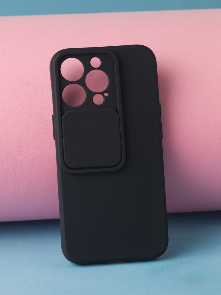 Чехол Soft touch(софт тач силикон) со шторкой для камеры на Apple ...