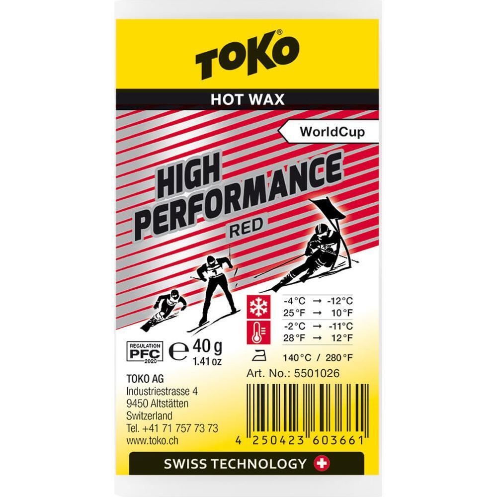 Высокофтористый Парафин Скольжения Твердый Toko High Performance 40G Red (Б/Р:б/Р)  #1