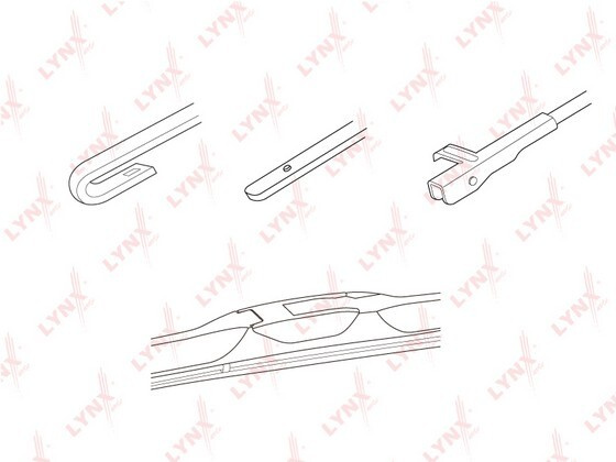 LYNXauto Щетка стеклоочистителя гибридная, арт. LX480, 48 см #1