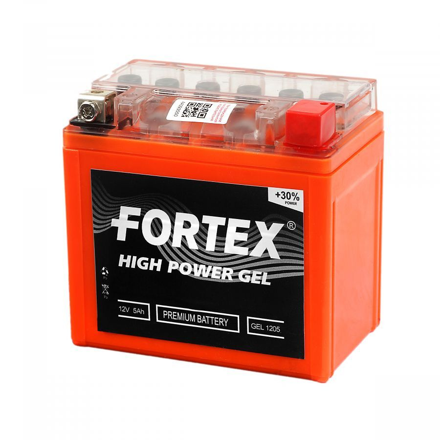 Аккумулятор для мототехники FORTEX Аккумулятор GEL 1205 12V5AH о.п.  (YTX4L-BS) купить по выгодной цене в интернет-магазине OZON (556907417)