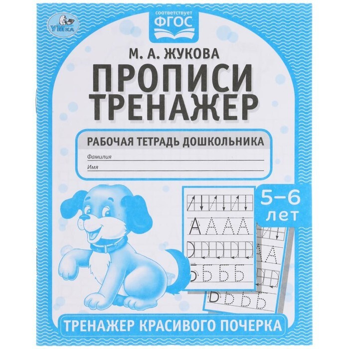 Прописи "Тренажер красивого почерка" М.А. Жукова. 5-6 лет - купить с ...