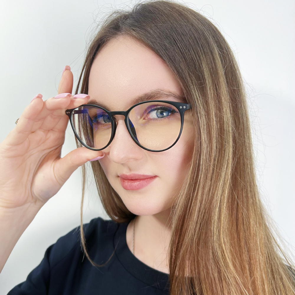 Готовые очки для зрения с диоптриями женские мужские компьютерная защита Блю блокер антиблик