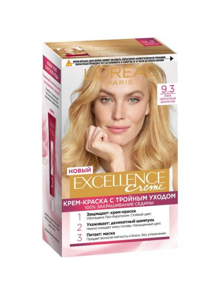 L'Oreal Крем-краска для волос Paris Excellence 9.3 Очень светло-русый ...