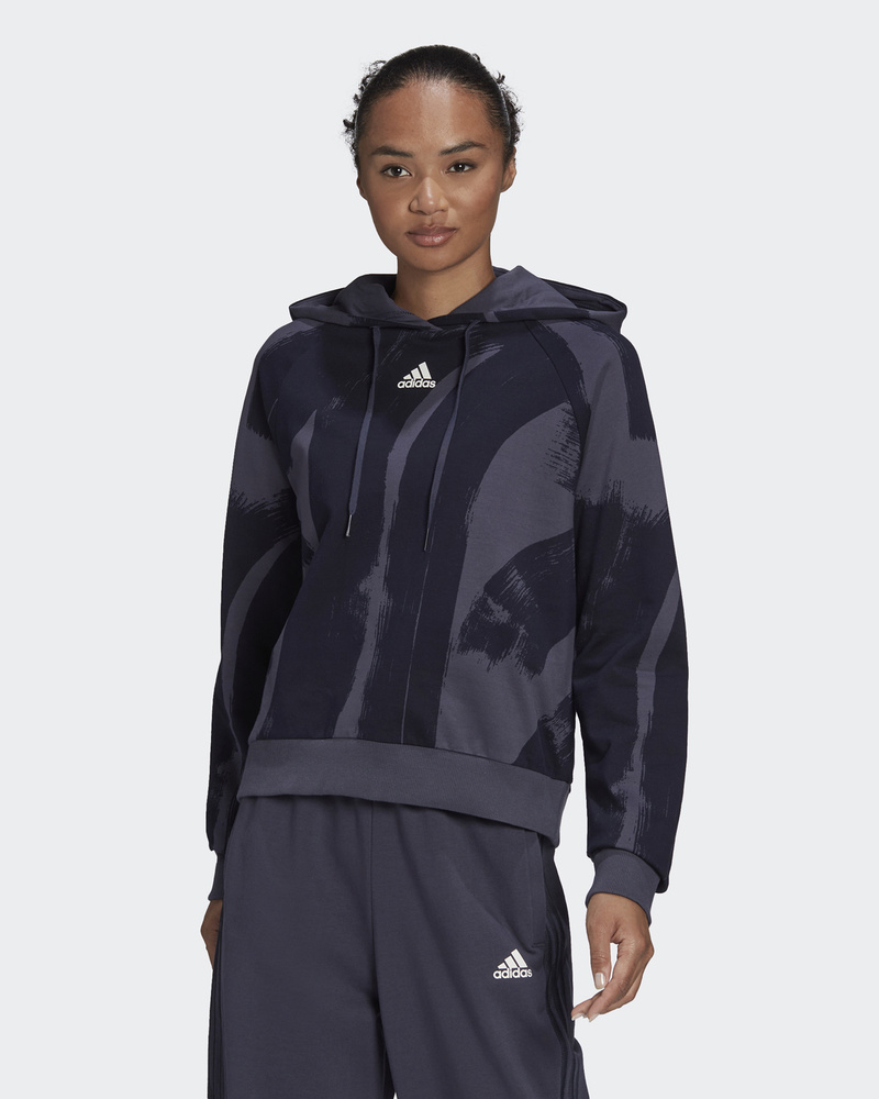 Adidas essentials hoodie women's online