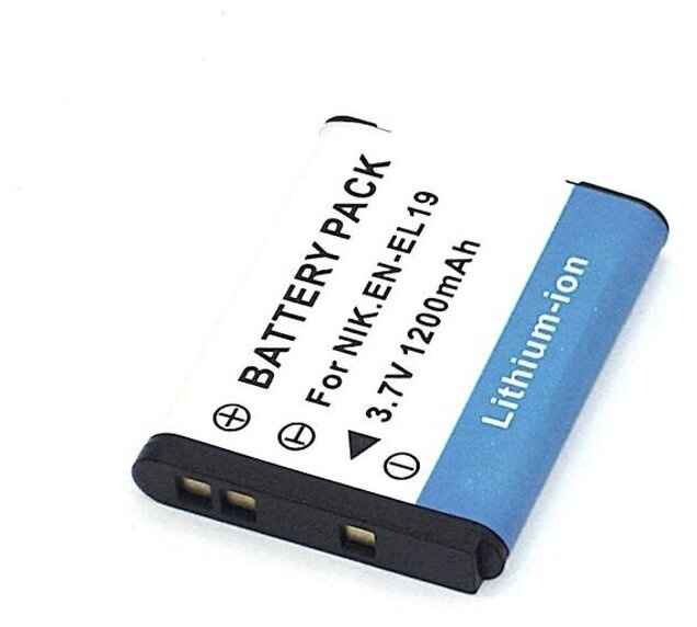 Аккумулятор для фотоаппарата Никон EN-EL19, 3.7V, 1200mAh, код mb077122  #1