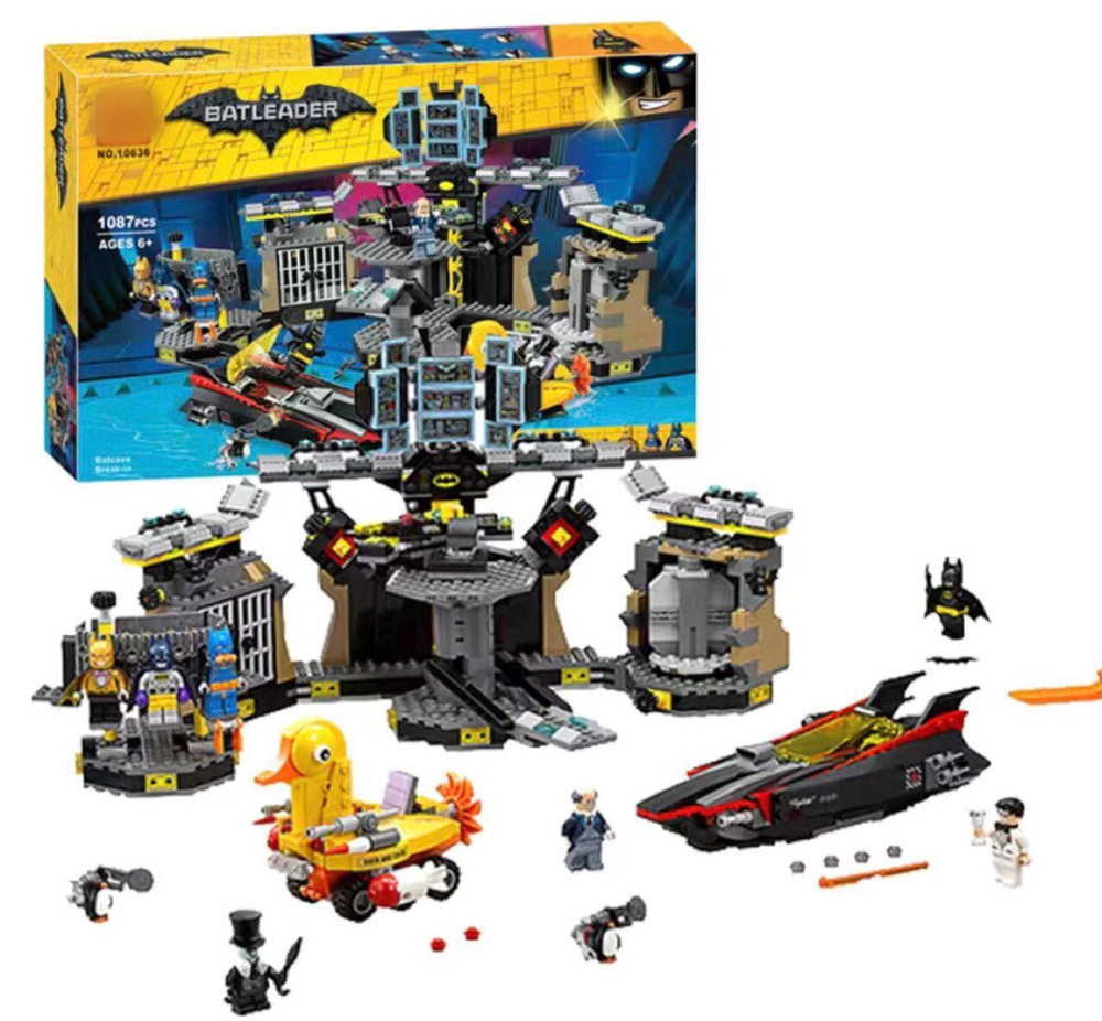 Конструктор 10636 Нападение на Бэтпещеру, 1087 деталей - купить с ...