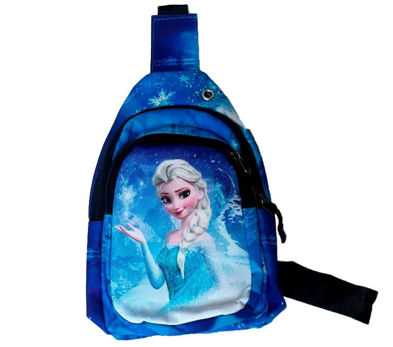 Рюкзак детский на плечо Холодное сердце - Принцесса Эльза, цвет - голубой / Рюкзачок для мелочей для #1
