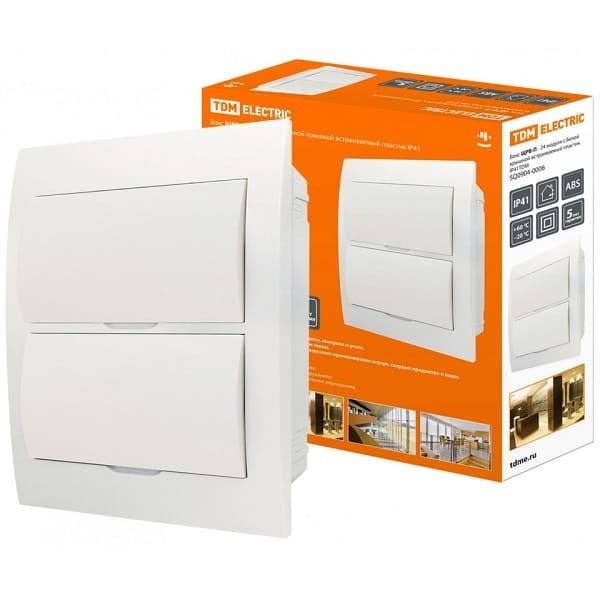 Бокс ЩРН-П TDM 24 модуля, навесной, пластик, IP40 - купить по выгодной ...