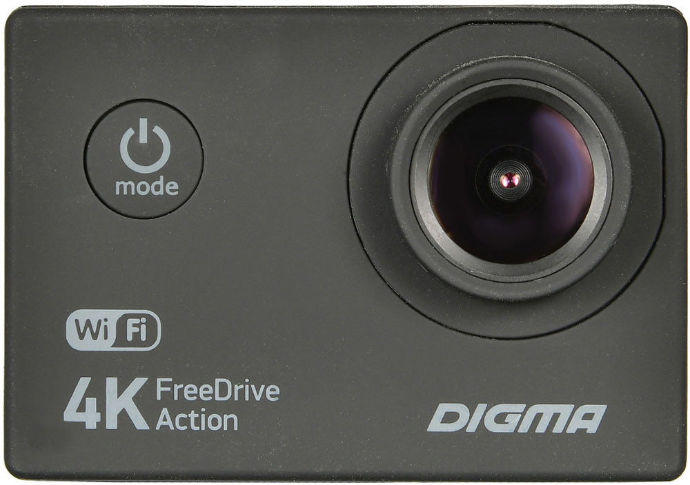 Видеорегистратор Digma FreeDrive Action 4K WiFi черный 8Mpix 2160x3840 ...