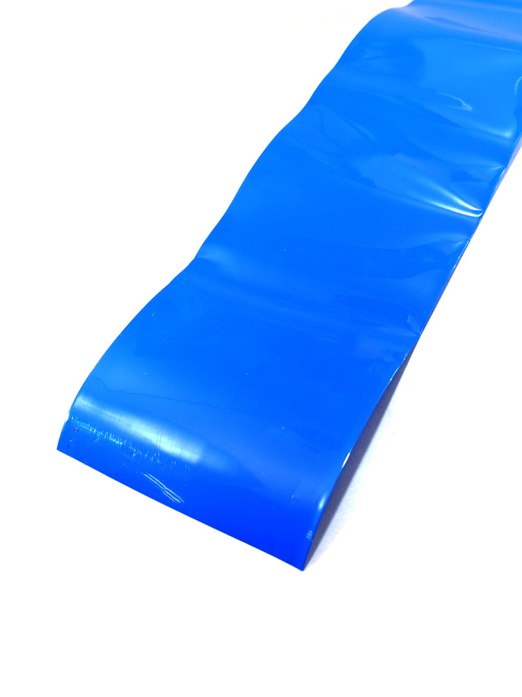 5 штук Термоусадка ПВХ 70/35мм синяя (отрезок 1 метр) (Для аккумуляторов)  #1