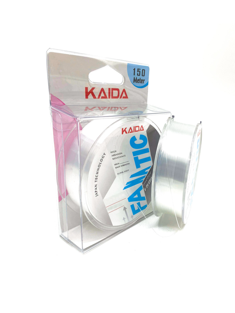 Леска Kaida FANATIC 150m 0.35mm 12.38kg 27.29lb прозрачная #1