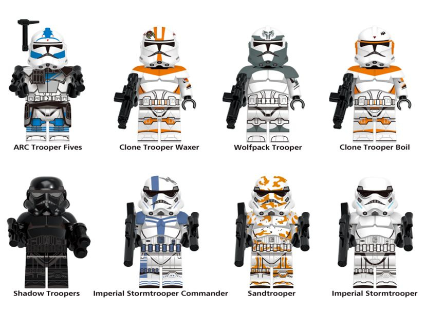 Набор минифигурок Star Wars / Штурмовики совместимы с конструктором ...