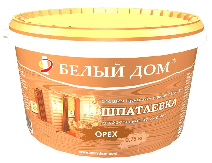 Декоративная цветная шпатлевка 0,75 кг Орех купить по низкой цене с ...