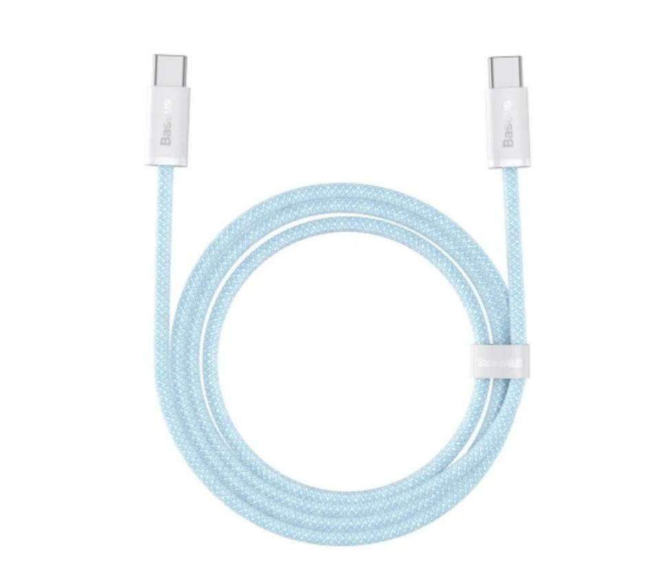 Кабель USB Type-C Baseus Dynamic Series Fast Charging Data Cable Type-C to  Type-C 100W 2m White (CALD000302)_USB Type-C - купить по низкой цене в  интернет-магазине OZON (698545878)