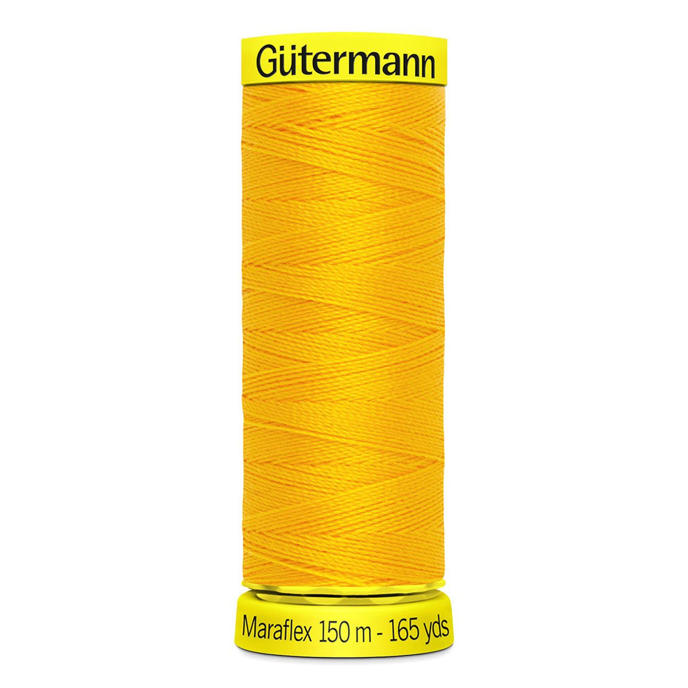 Нить Gutermann Maraflex для трикотажных материалов, 417 одуванчиковый, 150 м, 100% ПБТ, 1 шт, 777000, #1