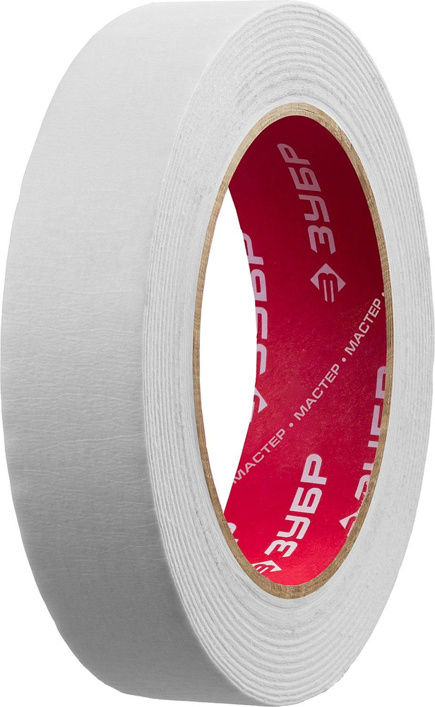 Малярная лента ЗУБР 25мм х 50 м креповый, Малярный скотч, МАСТЕР (12115 ...
