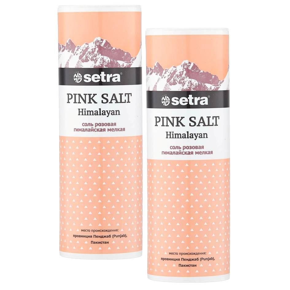 Соль SETRA розовая гималайская мелкая (солонка) 250г*2шт #1