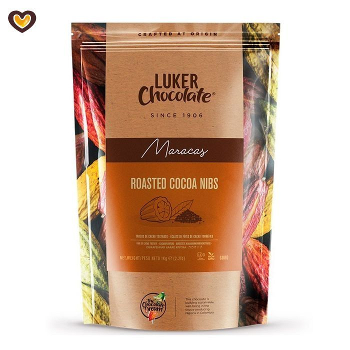 Крупка какао бобов обжаренная, Fino-de-Aroma, Casa LUKER, пак 1 кг #1