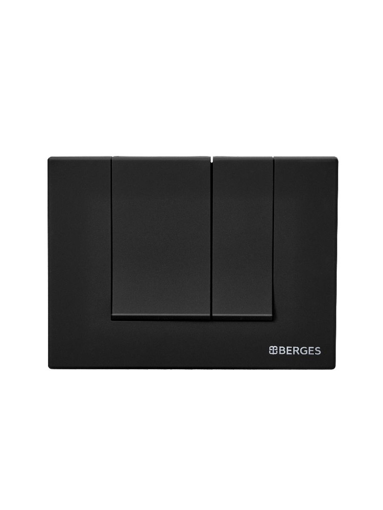 Кнопка смыва BERGES для инсталляции NOVUM S5 Soft Touch черная, арт. 040045  #1