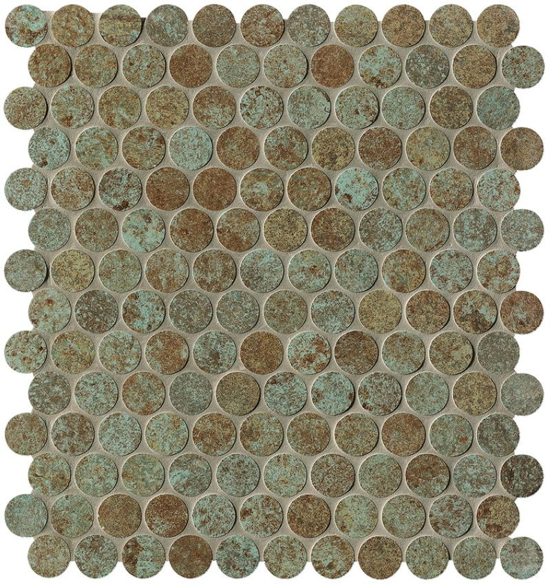 Мозаика Sheer Deco Rust Round Mosaico 29.5x32.5 fPDJ #1