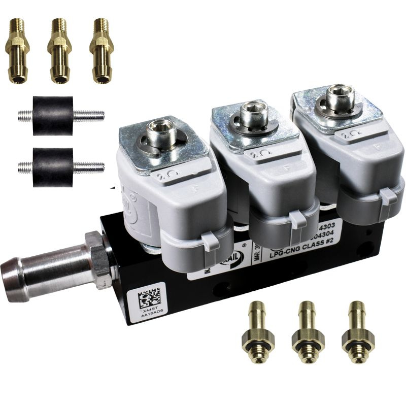 Газовые форсунки RAIL IG1 2 ом на 3 цилиндра /CC7/ - RAIL арт. IG1.F2 ...