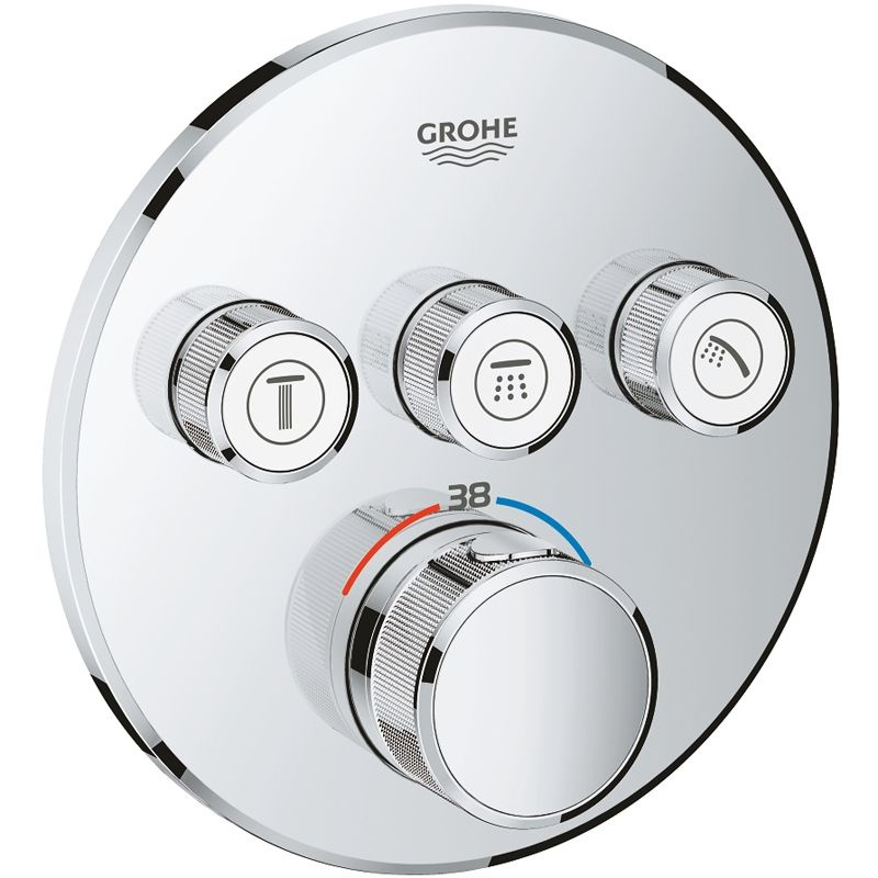 Смеситель для душа Grohe Grohtherm SmartControl 29121000 с термостатом Хром  #1