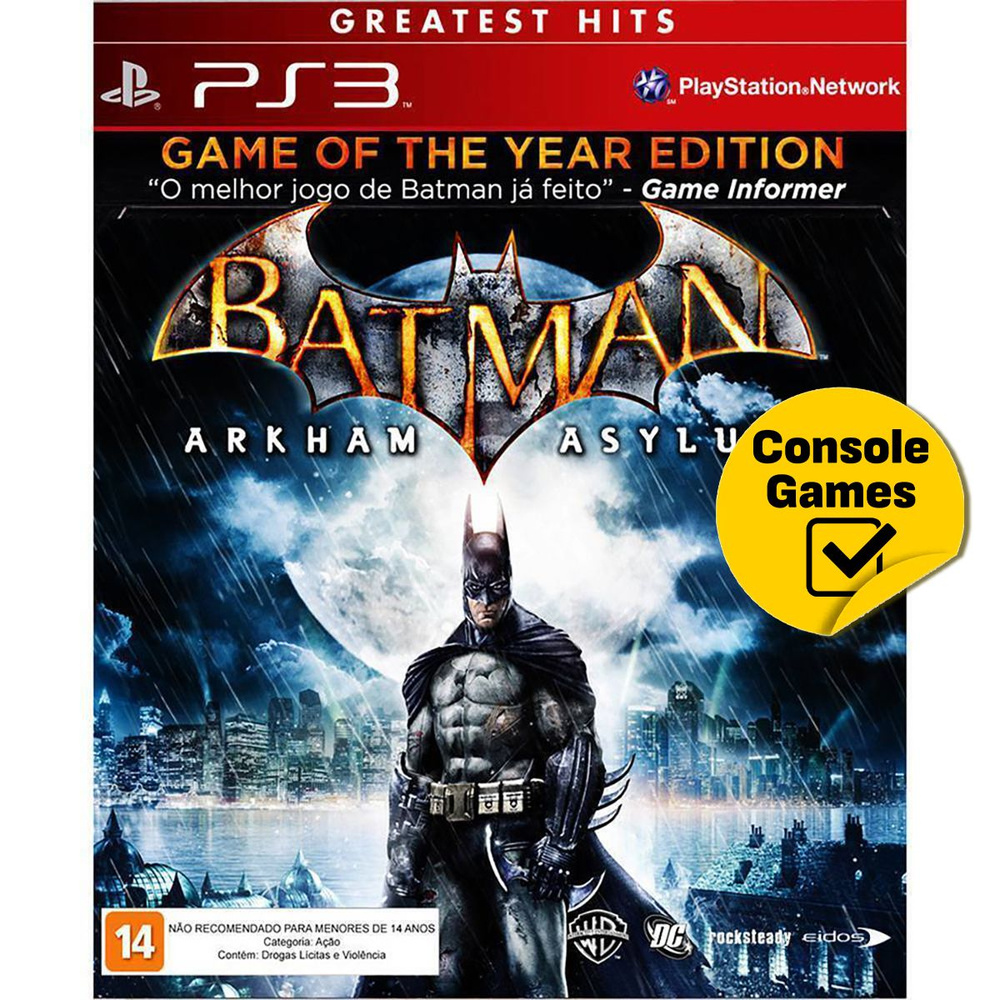 Игра PS3 Batman Arkham Asylum Game of The Year Edition (PlayStation 3,  Английская версия)