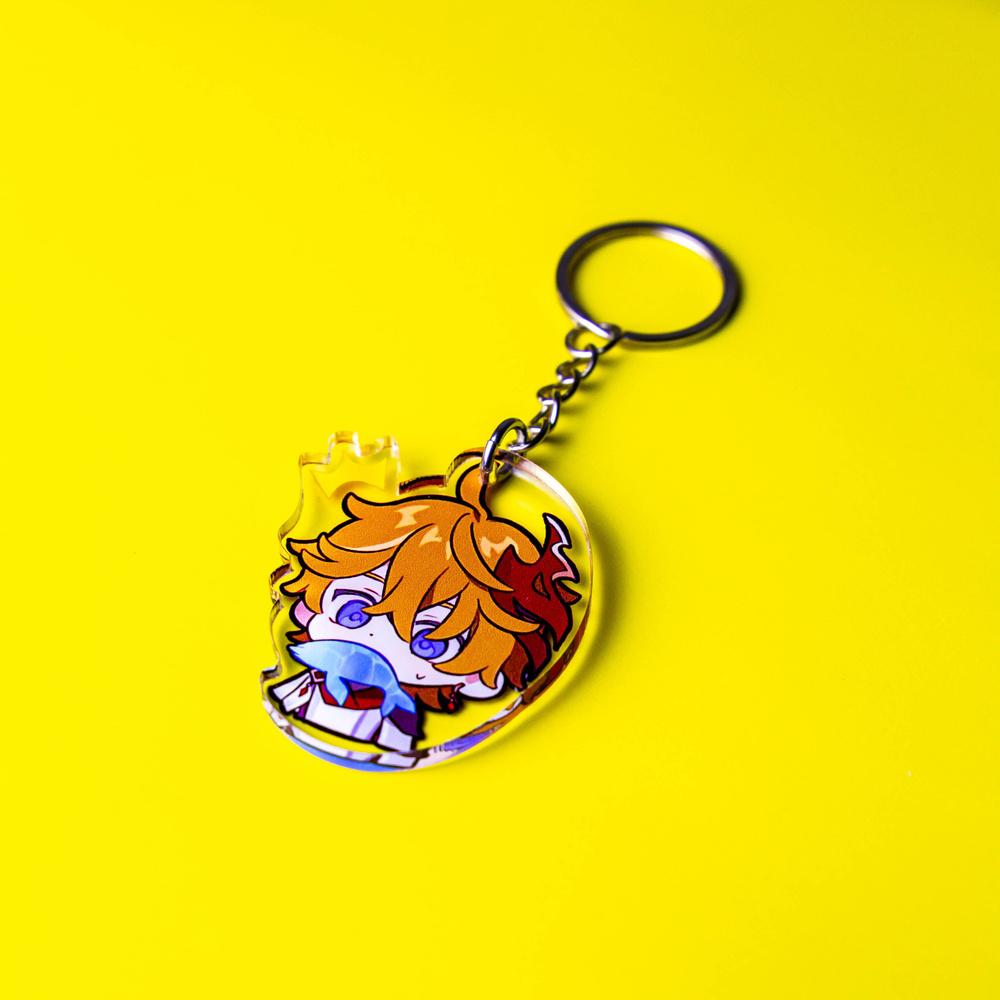 Брелок Чиби Тарталья Геншин Импакт Акриловый - купить с доставкой по ...